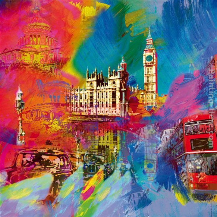London painting - Robert Holzach London art painting